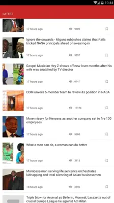 Kenya News android App screenshot 1